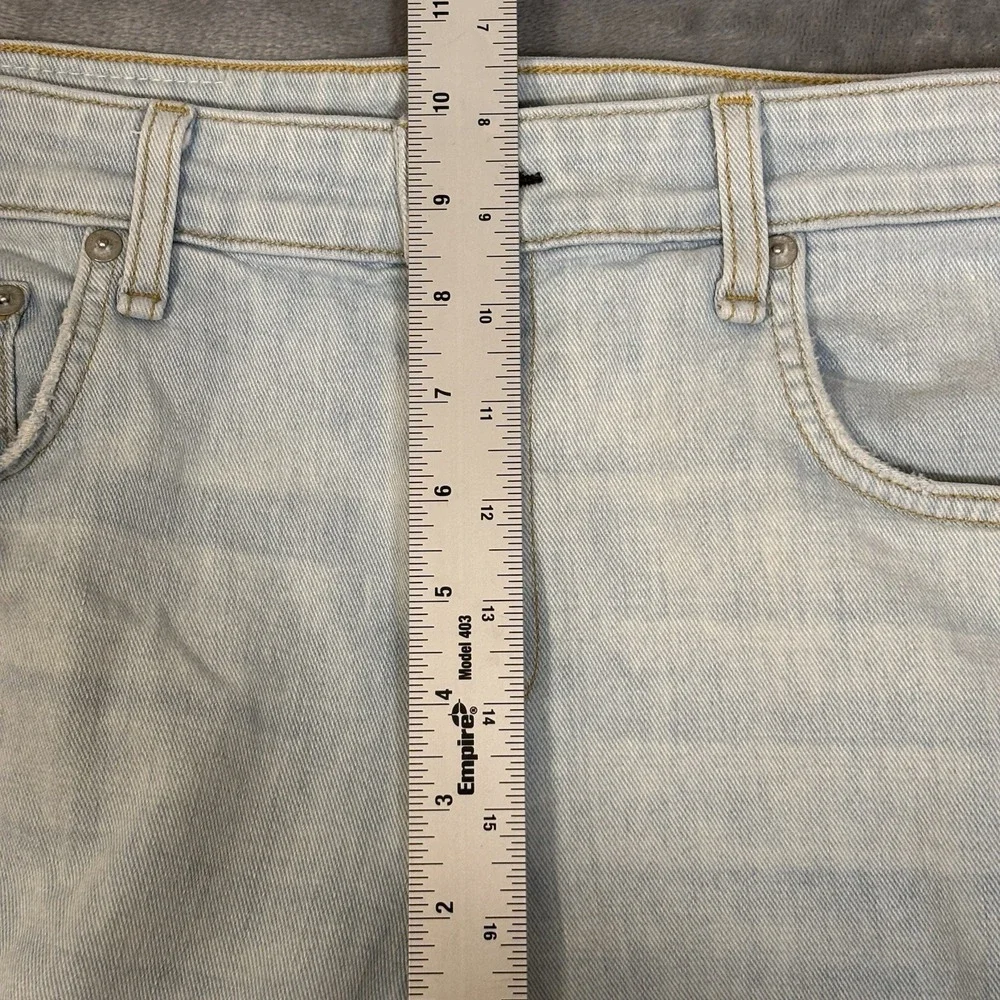 Rag & Bone Womens 31x27 Dre Low-Rise Slim Boyfriend Jeans‎ Raw Hem Light Wash - Picture 8 of 9
